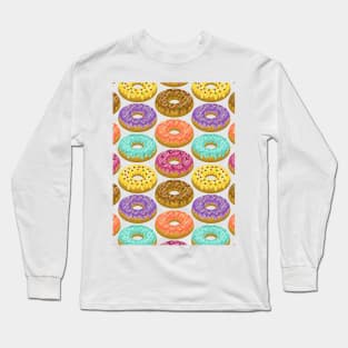 Donuts Pattern Long Sleeve T-Shirt